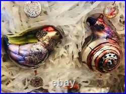 Pottery Barn Twelve Days of Christmas Mercury Glass Ornaments SET OF 12 Decor