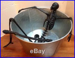 Pottery Barn Walking Dead Extra Large Skeleton Bath Tub Party Beverage Bucket