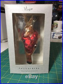 Pottery barn reindeer ornaments set of 9 free shipping in US