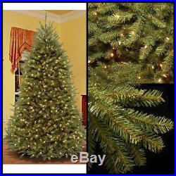 Pre-Lighted Christmas 9-Foot Dunhill Fir Home Tree Decor with 900 Clear Lights