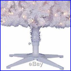 Pre Ligts Pine White Artificial Christmas Tree Clear Tall Holiday Decor Xmas New