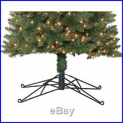 Pre-Lit 12' Pencil Christmas Tree Clear Lights Home Holiday Lighted Decor Green
