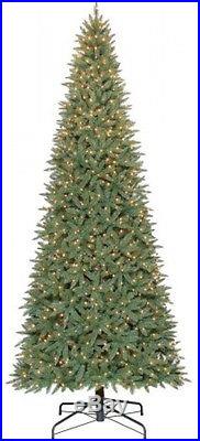 Pre-Lit 12' Pine Artificial Christmas Tree Xmas Holidays Decor, Clear Lights