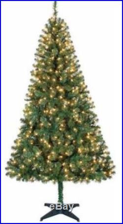 Pre-Lit 6.5' Pine Green Artificial Christmas Tree Clear Lights Holiday Decor