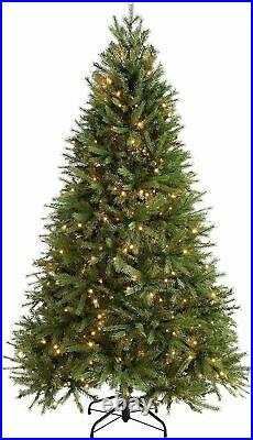 Pre-Lit 7FT Artificial Christmas Tree 8 Flash Modes 200 multicoloured LED Lights