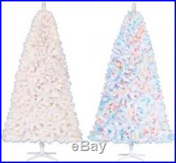 Pre-Lit 7.5' Berkshire Pine White Artificial Christmas Tree Color Changing Home