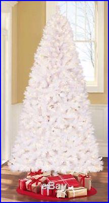 Pre-Lit 7.5' White Artificial Christmas Tree With 500 LED Color Changing Lights