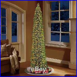 Pre-Lit 7' Green Shelton Artificial Christmas Tree, Clear Lights