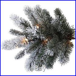 Pre-Lit 9-Feet Slim Winter Frost Pine Artificial Christmas Tree Clear Light 1469