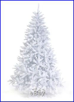 Pre-Lit 9 Foot Queen Spruce WHITE Artificial Christmas Tree LED Lights