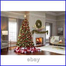 Pre Lit Artificial Christmas Tree 7.5 Ft H Long Needle 550 Color Changing Lights