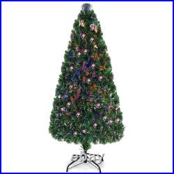 Pre-Lit Artificial Christmas Tree Fiber Optic Tree Green