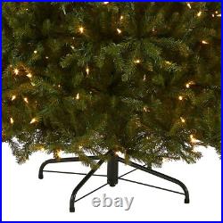 Pre-Lit Artificial Full Christmas Tree Green Dunhill Fir Dual Color LED Light