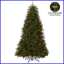 Pre-Lit Artificial Full Christmas Tree Green Dunhill Fir Dual Color LED Light