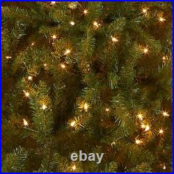 Pre-Lit Artificial Full Christmas Tree Green Dunhill Fir White Lights Include