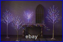 Pre Lit Birch Tree with 255L Multi Color and Warm White Fairy Lights 8 Functions