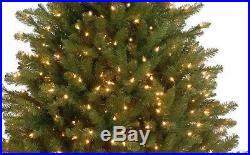 Pre Lit Christmas Tree 4 1/2 Ft Artificial Fir 450 Clear Lights Indoor Holiday