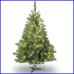 Pre Lit Christmas Tree 4 Foot Artificial Spruce Light Decoration Clear White