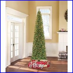Pre-Lit Christmas Tree & Stand 9 Ft Tall Holiday Decor Clear or Color Lights NEW