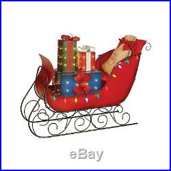 Pre-Lit LED Christmas Holiday Lighted Vintage 54 VINTAGE SLEIGH with Presents