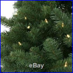 Pre-Lit LED Slim Pine Artificial Christmas Tree with Warm White LED Lights 9ft