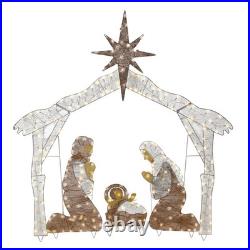 Pre-lit Artificial Christmas Décor Includes Pre-strung White Mini White Lig