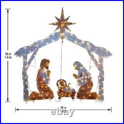 Pre-lit Artificial Christmas Décor Includes Pre-strung White Mini White Lig