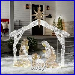 Pre-lit Artificial Christmas Décor Includes Pre-strung White Mini White Lig