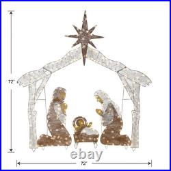 Pre-lit Artificial Christmas Décor Includes Pre-strung White Mini White Lig