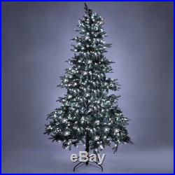 Pre-lit Artificial Christmas Tree With Stand And 750 LED Lights 7.5 Ft