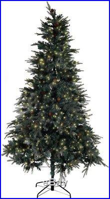 Pre-lit Artificial Christmas Tree With Stand And 750 LED Lights 7.5 Ft