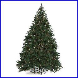 Pre-lit Pine Christmas Tree Green Artificial 7.5' Color Lights Holiday NEW