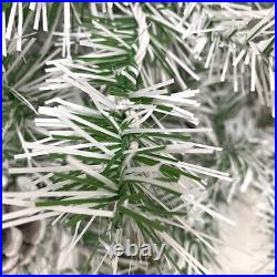 Pre-lit Xmas Tree Artificial Christmas 4-Piece Set, Garland, Wreath and Set