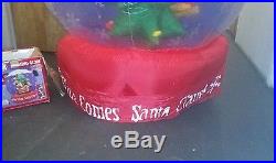 Pre-owned Gemmy 6 Foot Lighted Rotating Christmas Santa Airblown Inflatable