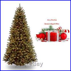 Prelit Artificial Christmas Tree 7.5 Ft Xmas Holiday Decoration Lights Spruce