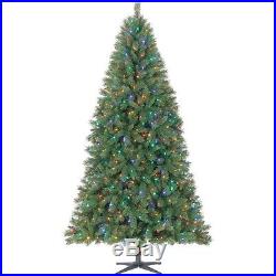 Prelit Christmas Tree 7.5' Artificial Large Color Changing Lights Stand Green
