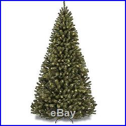 Prelit Christmas Tree 7.5' Ft Spruce Artificial With Stand and 550 Clear Lights