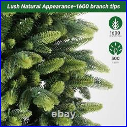 Prelit Slim 6ft Christmas Tree 300 RGB Lights Remote Control New Holiday Decor