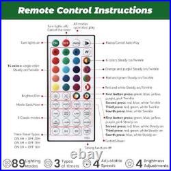 Prelit Slim 6ft Christmas Tree 300 RGB Lights Remote Control New Holiday Decor