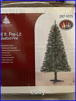Prelit christmas trees 6 ft Bedford Pine