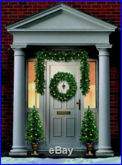 Premier Christmas LED Door Set 4 Piece 2x Trees, 1x Wreath & 1x Garland