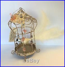 Premier Vintage bird in a golden cage Christmas Tree decoration Ornaments Gift