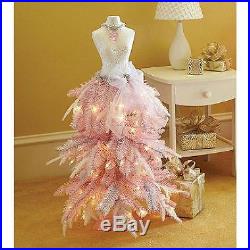 Premium 3′ Dress Form Holiday Christmas Tree Mini Mannequin PRETTY PINK