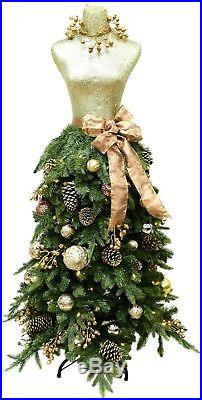 Premium 5' Dress Form Christmas Tree (Champagne) 5 Ft