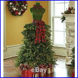Premium 5′ Dress Form Holiday Christmas Tree Mannequin Christmas decor RED/GREEN
