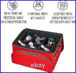 Premium Christmas Ornament Storage Containers Fits up to 48 ornaments 6 H