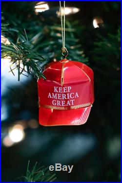 President Donald J Trump Keep America Great MAGA Christmas Tree Hat Ornament
