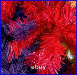 Prideful Gay Happy 7ft Artificial Colorful Rainbow Full Fir Christmas Tree