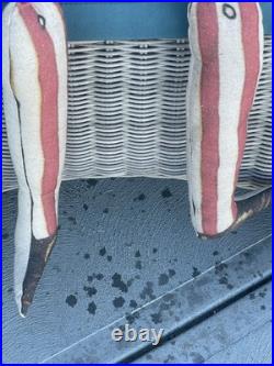 Primitive Antique American flag Uncle Sam door hanger porch sitter 4th of July