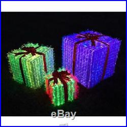 Prismatic Christmas Presents Outdoor Light showithLawn Decorations